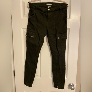 Good American Good Legs, skinny cargo, Olive green, size 8/29